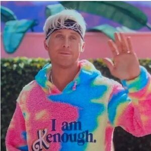 I AM KENOUGH SHERPA HOODIE MENS UNISEX SIZE LARGE